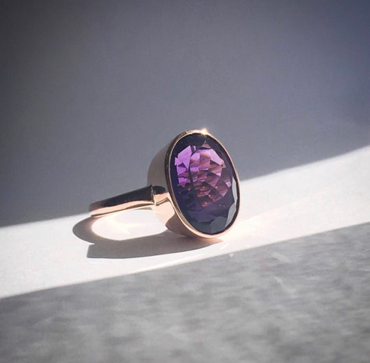 The Amethyst Queen cocktail ring regal collection