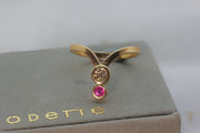 Ruby & Diamond Ring Ring Rosie Odette Jewellery