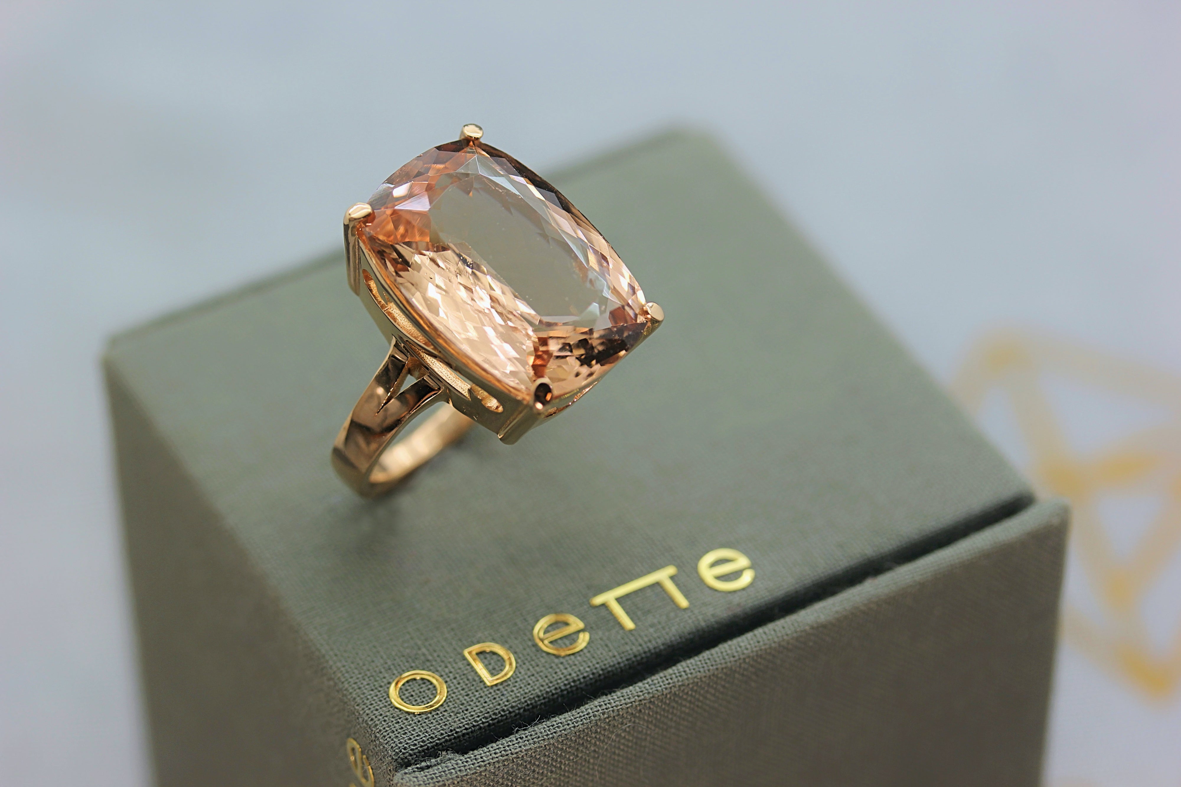 The Divine Love Morganite Ring – Rosie Odette Jewellery