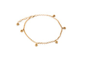 Silver & Gold Blue Sapphire Flower Bracelet Bracelet Rosie Odette Jewellery