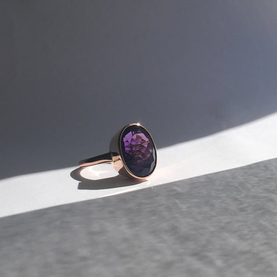 The Amethyst Queen Cocktail Ring Regal Collection
