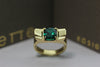Art Deco Emerald Ring Ring Gold Rosie Odette Jewellery