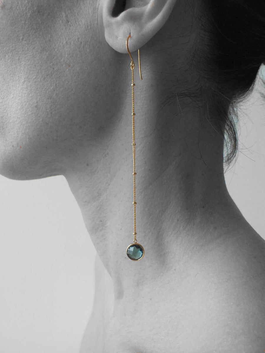 Blue Quartz Long & Short Drop Earrings – Rosie Odette Jewellery