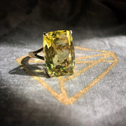 The Canary Queen Gold & Yellow Quartz Cocktail Ring Ring Rosie Odette Jewellery