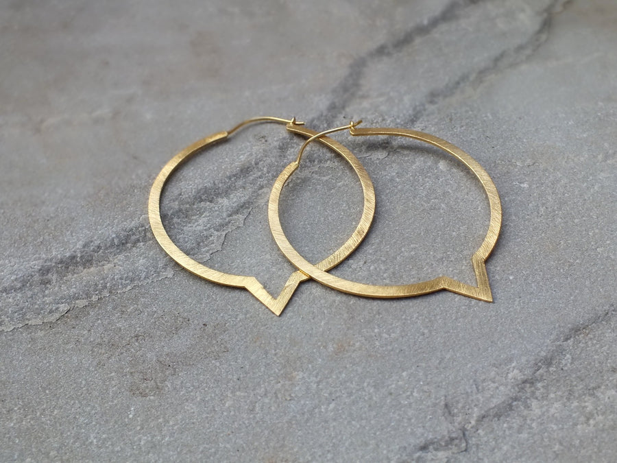 Silver & Gold Warrior Hoops Earring Rosie Odette Jewellery