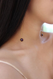 Silver & Gold Vermeil Black Pearl Princess Long & Short Drop Earrings Earring Long Rosie Odette Jewellery