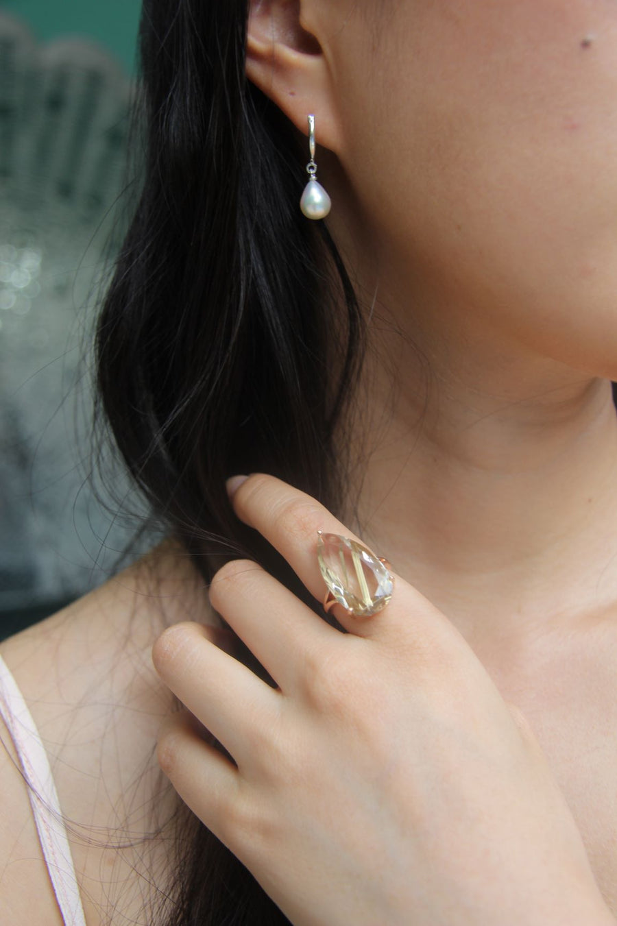 Silver & Gold Vermeil Freshwater Pearl Drop Earrings Earring Rosie Odette Jewellery