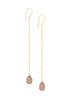 Long & Short Drop Smoky Topaz Shoulder Duster Earrings Earring Short Rosie Odette Jewellery